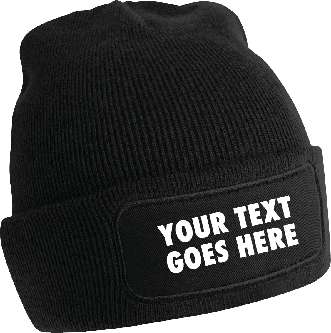 Personalised Adult Beanie With Your Own Text
