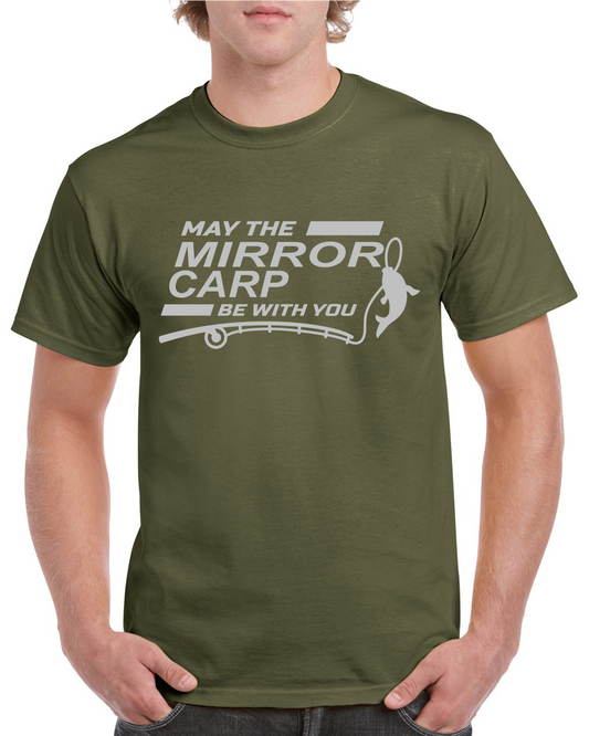May The Mirror Carp Be With You Fishing T-Shirt