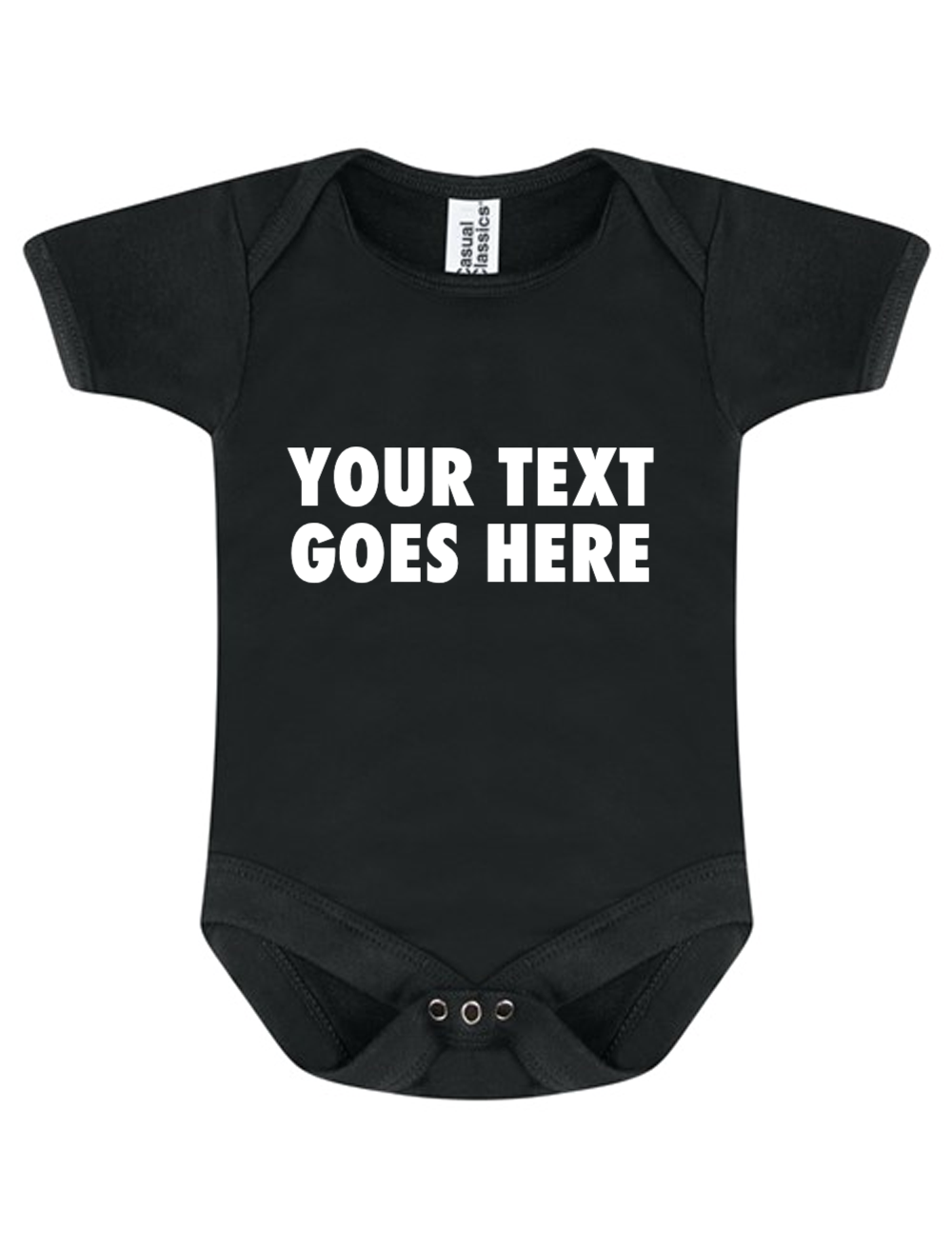 Personalised Baby Bodysuit With Your Own Text