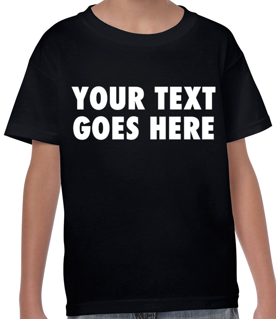 Personalised Kids T-Shirt With Your Own Text