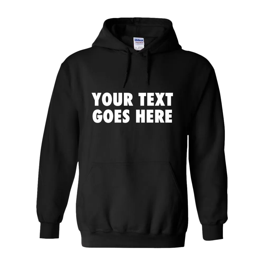 Personalised Novelty Hoodie With Your Text