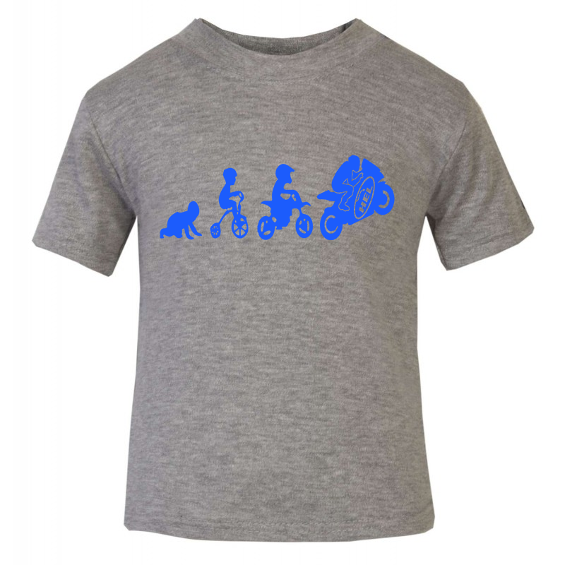 Kids Short Sleeved T Shirt With Hel Motorbike Evolution