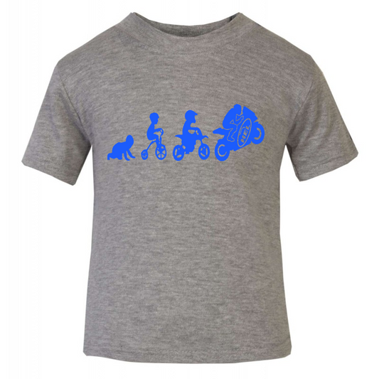 Kids Motorcycle Evolution Short Sleeve T-Shirt