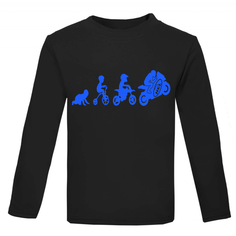 Kids Long Sleeved T Shirt With Hel Motorbike Evolution