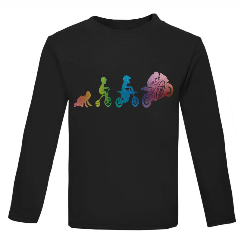 Kids Long Sleeved T Shirt With Hel Motorbike Evolution