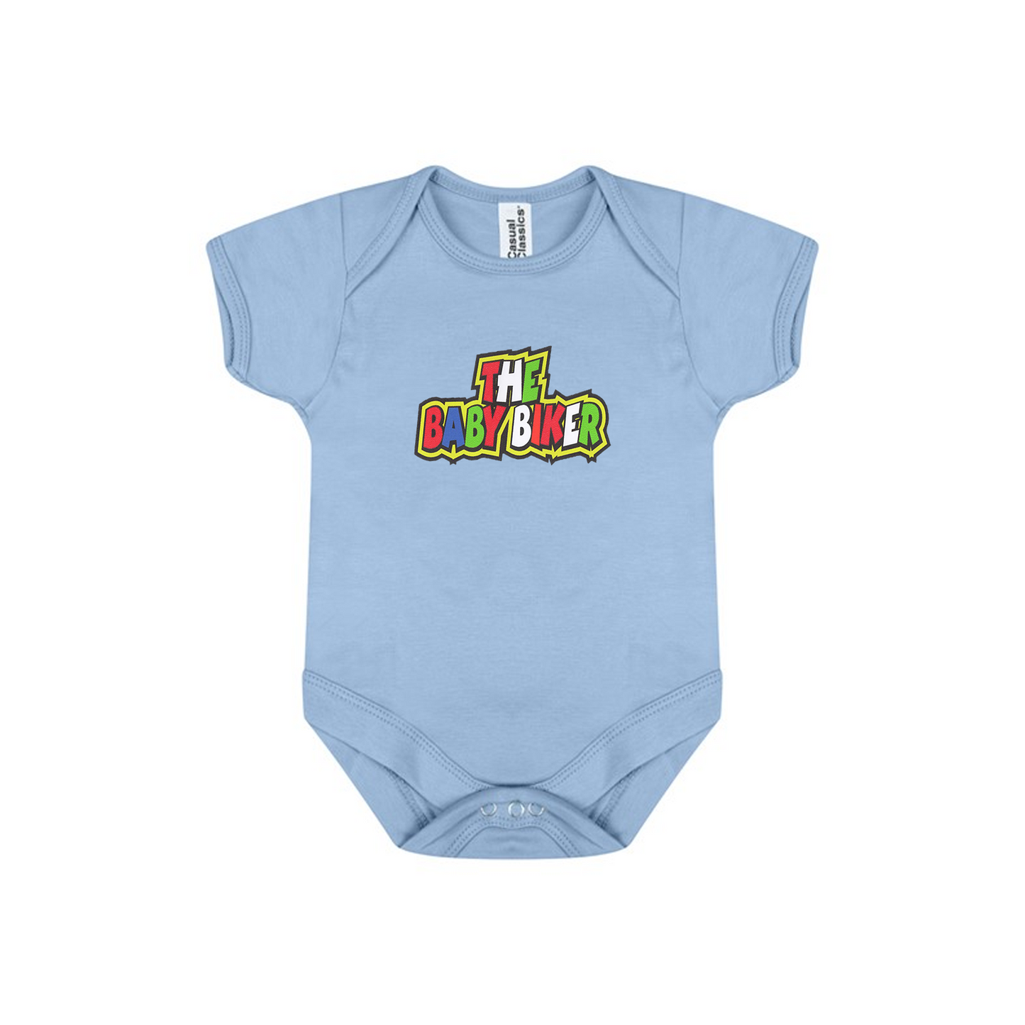 Baby Bodysuit Vest With Colourful Decal - The Baby Biker