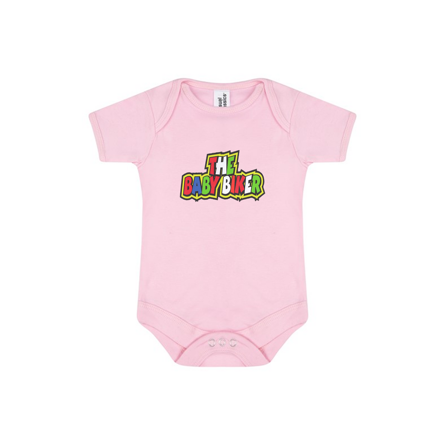 Baby Bodysuit Vest With Colourful Decal - The Baby Biker