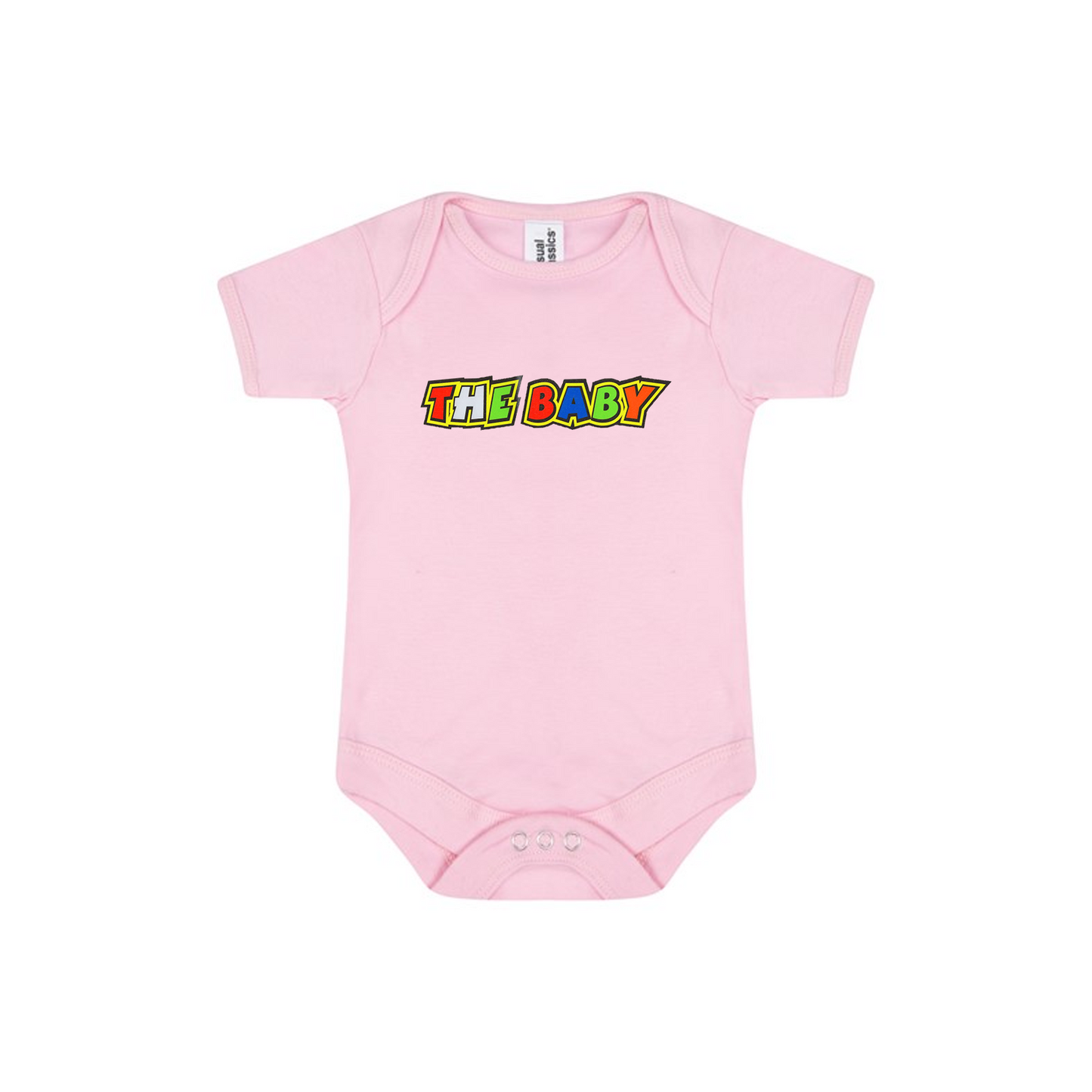 Baby Bodysuit Vest With Colourful Decal - The Baby