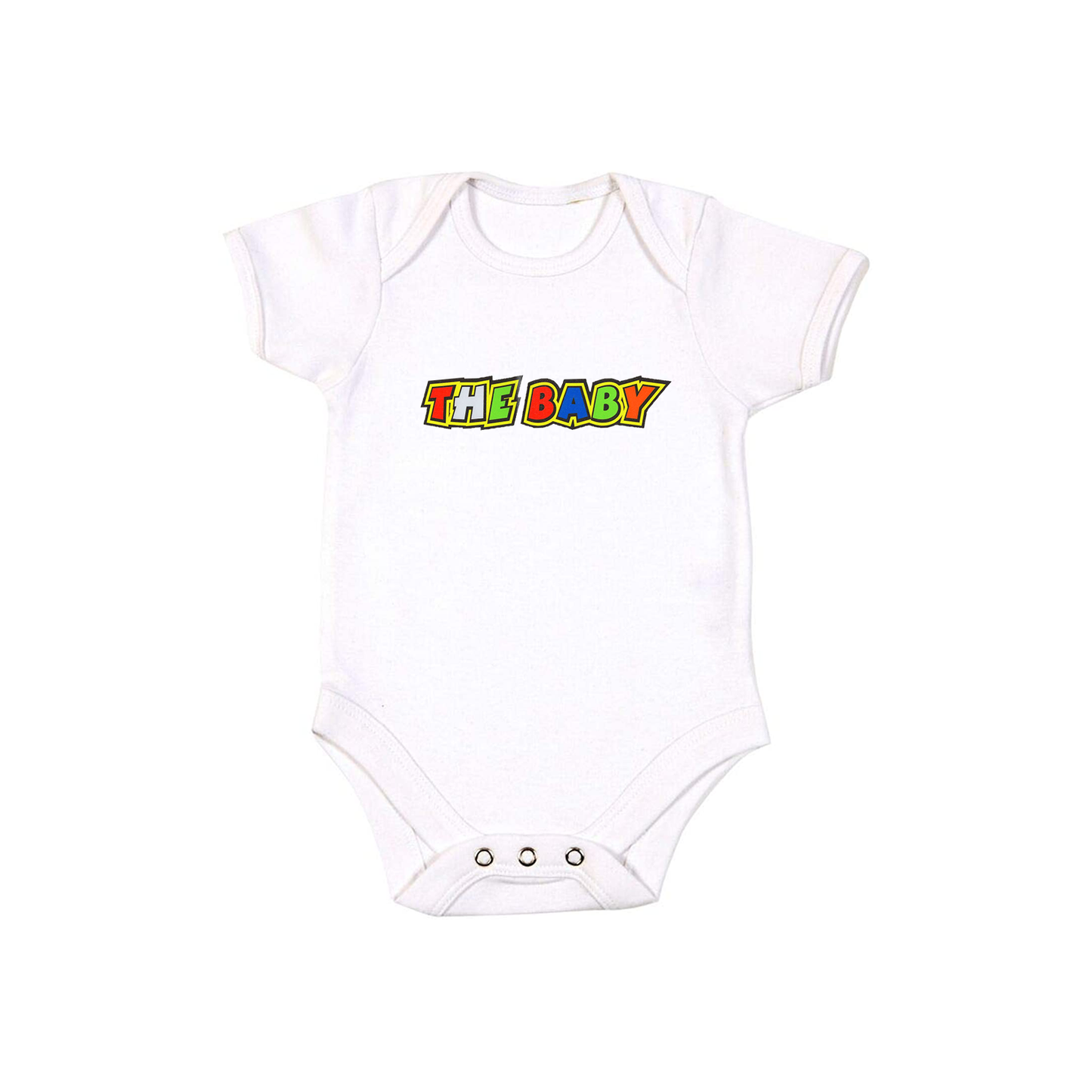 Baby Bodysuit Vest With Colourful Decal - The Baby