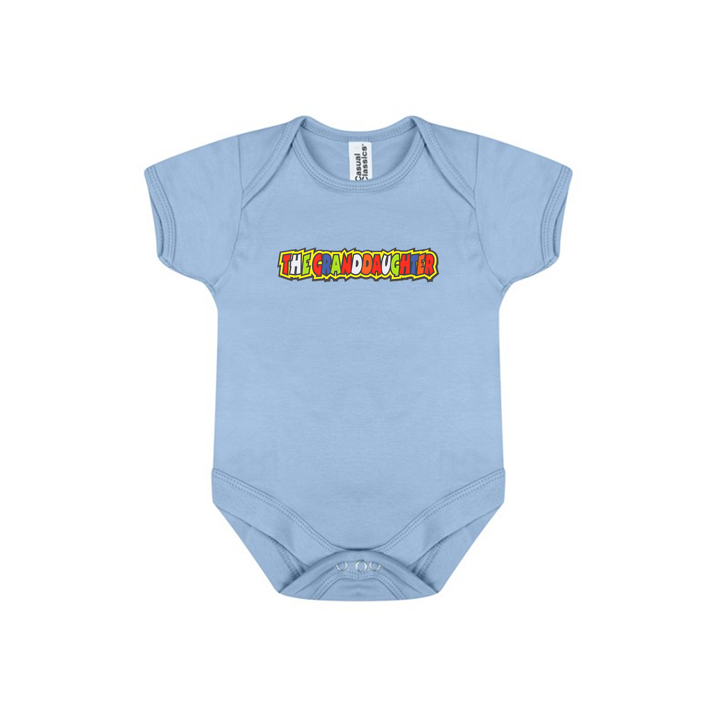 Baby Bodysuit Vest With Colourful Decal - The Granddaughter