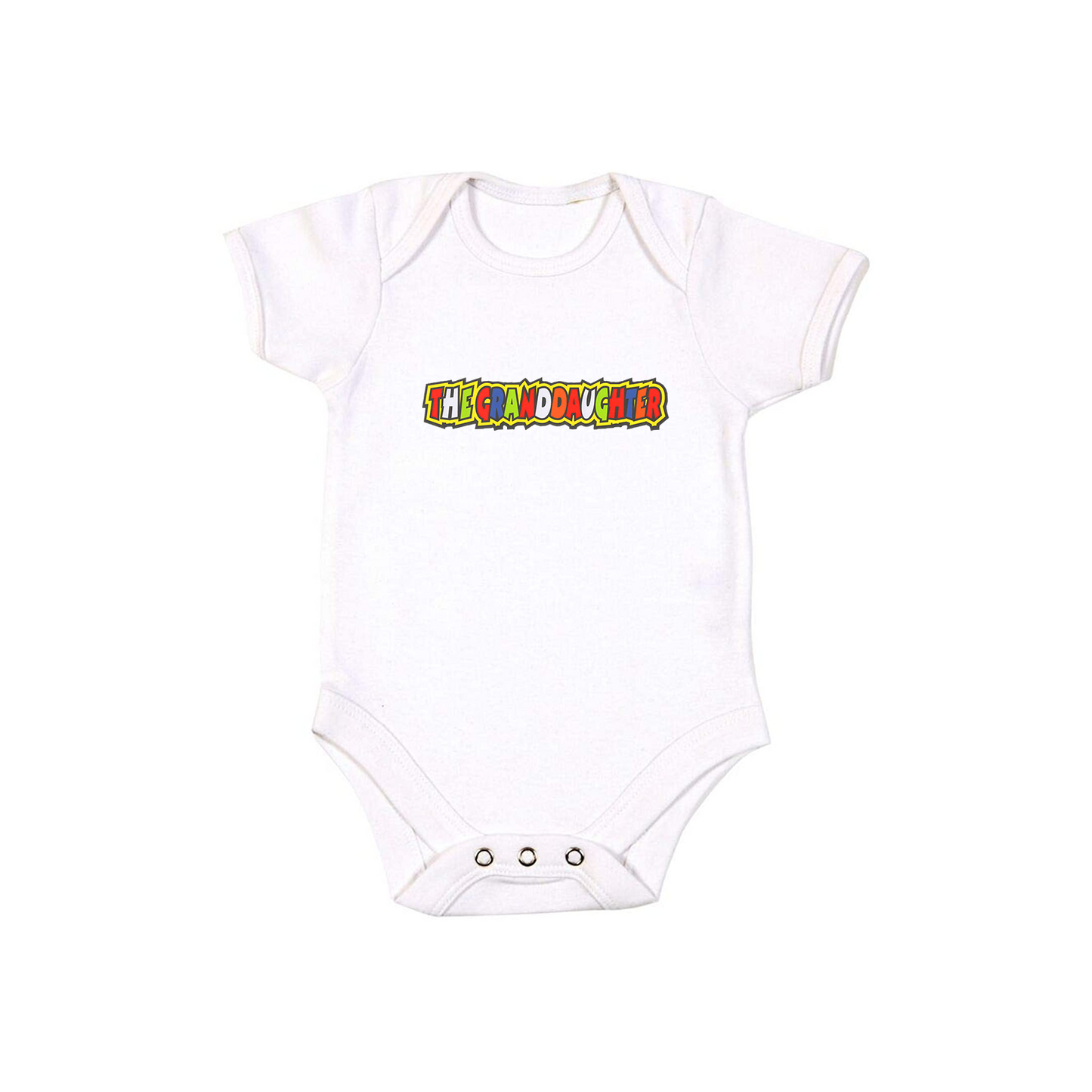 Baby Bodysuit Vest With Colourful Decal - The Granddaughter