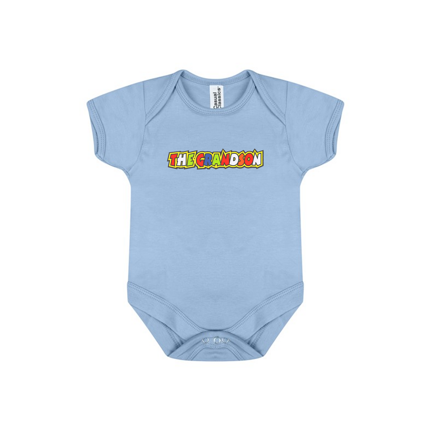 Baby Bodysuit Vest With Colourful Decal - The Grandson