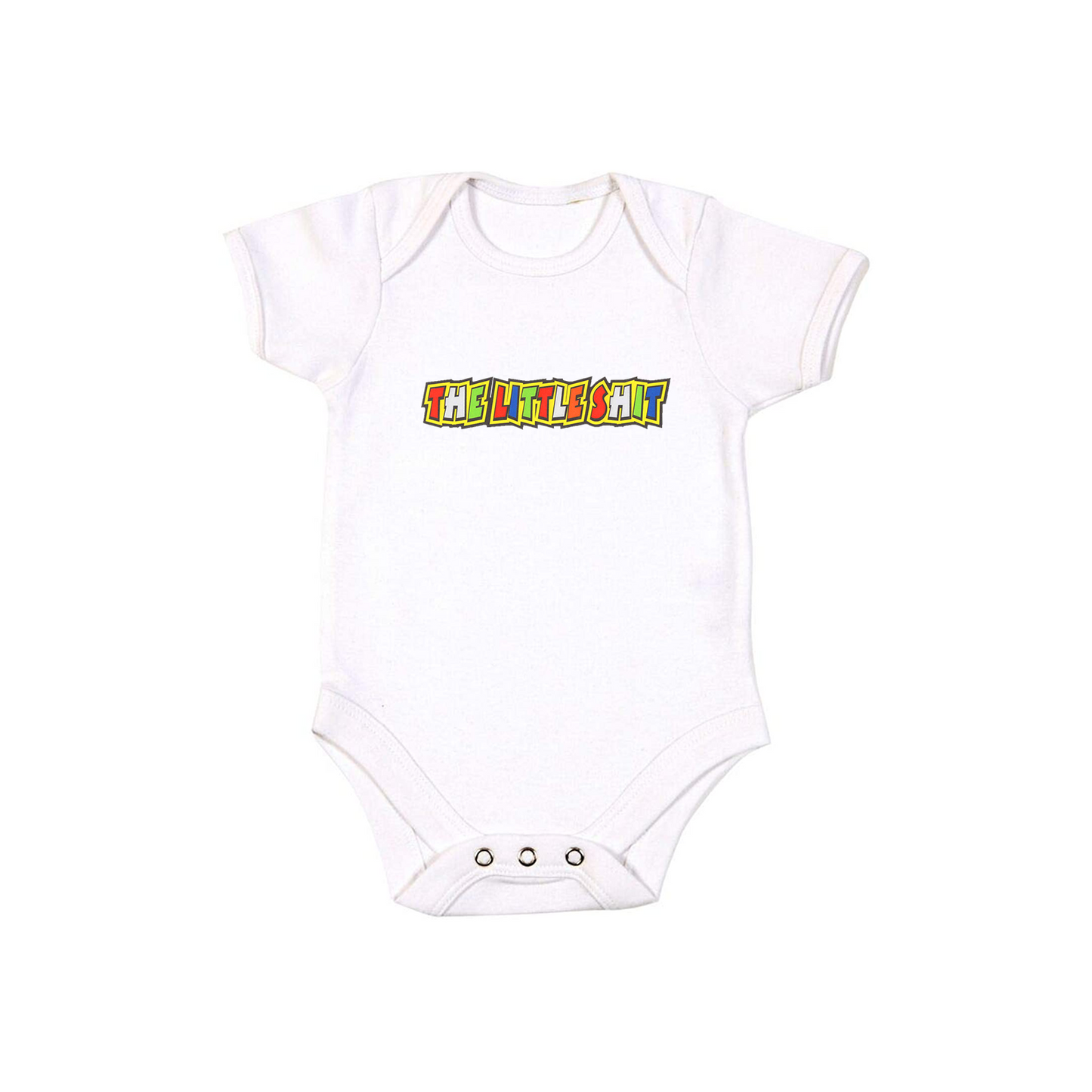 Baby Bodysuit Vest With Colourful Decal - The Little Shit