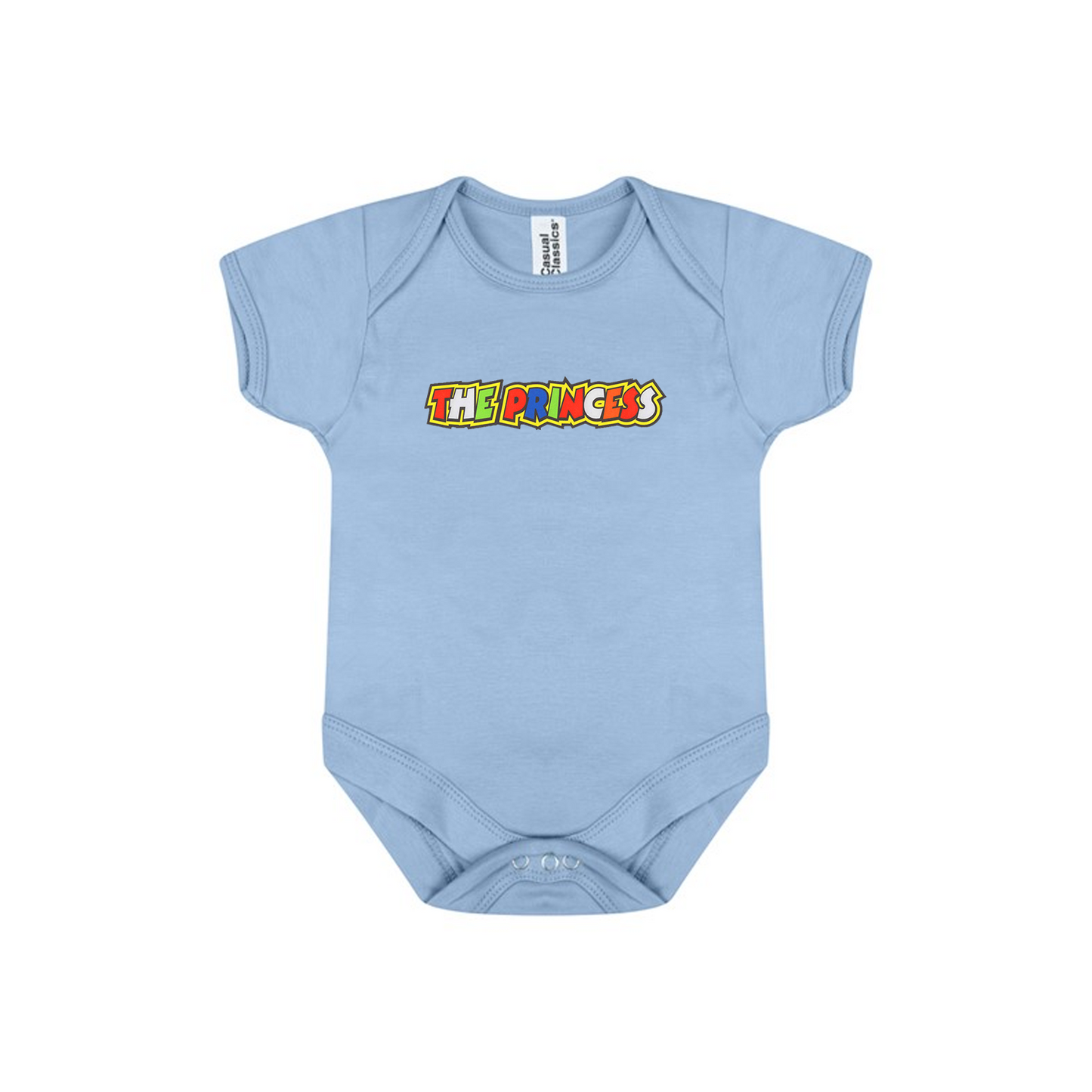 Baby Bodysuit Vest With Colourful Decal - The Princess