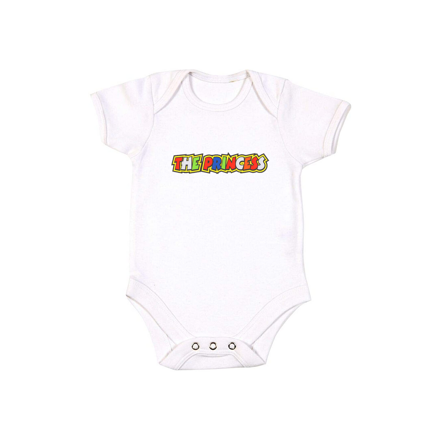 Baby Bodysuit Vest With Colourful Decal - The Princess