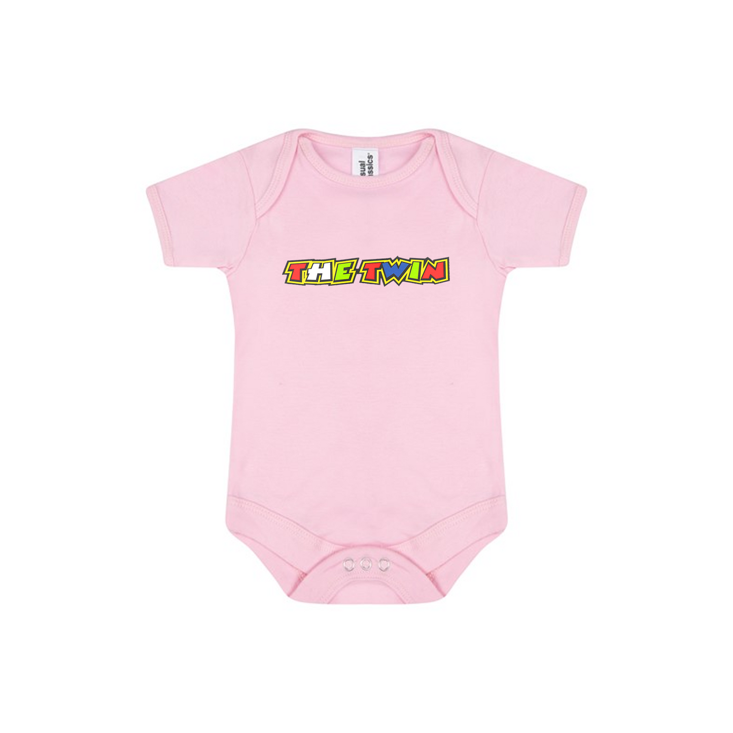 Baby Bodysuit Vest With Colourful Decal - The Twin