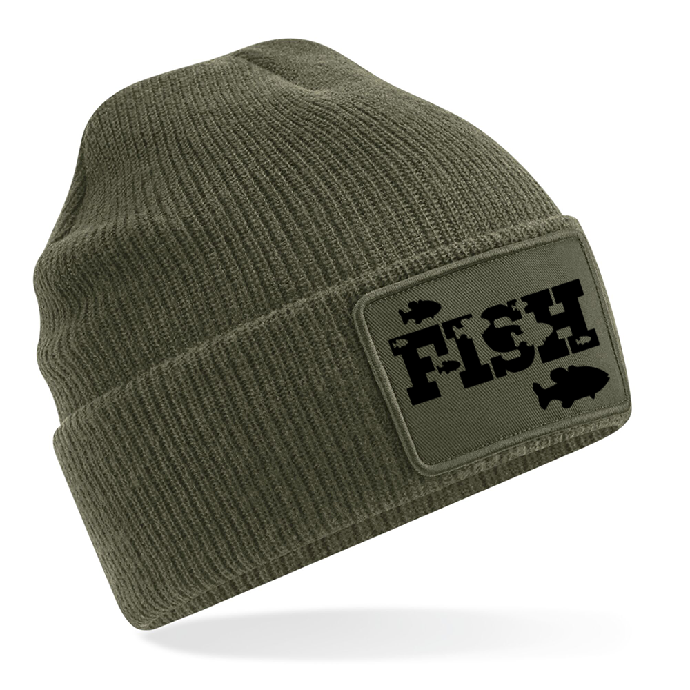 Fishing Beanie With Fish Cameo Logo