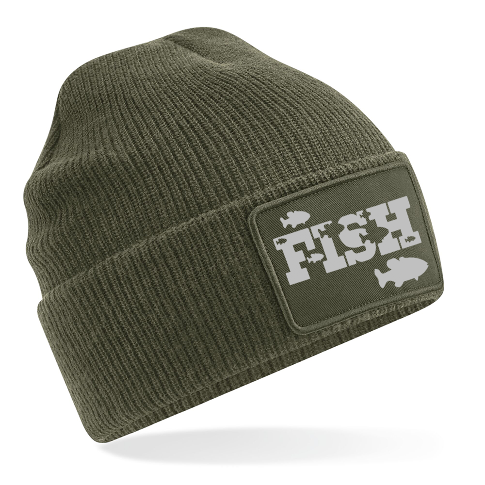 Fishing Beanie With Fish Cameo Logo