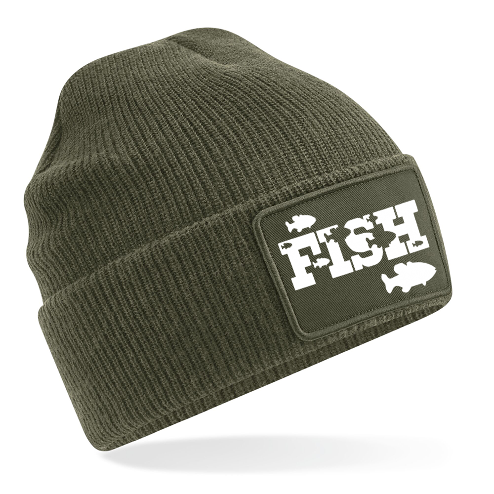 Fishing Beanie With Fish Cameo Logo