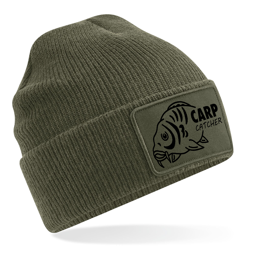 Fishing Beanie With Carp Catcher Logo