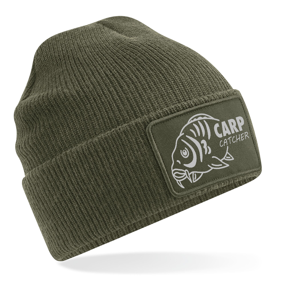 Fishing Beanie With Carp Catcher Logo