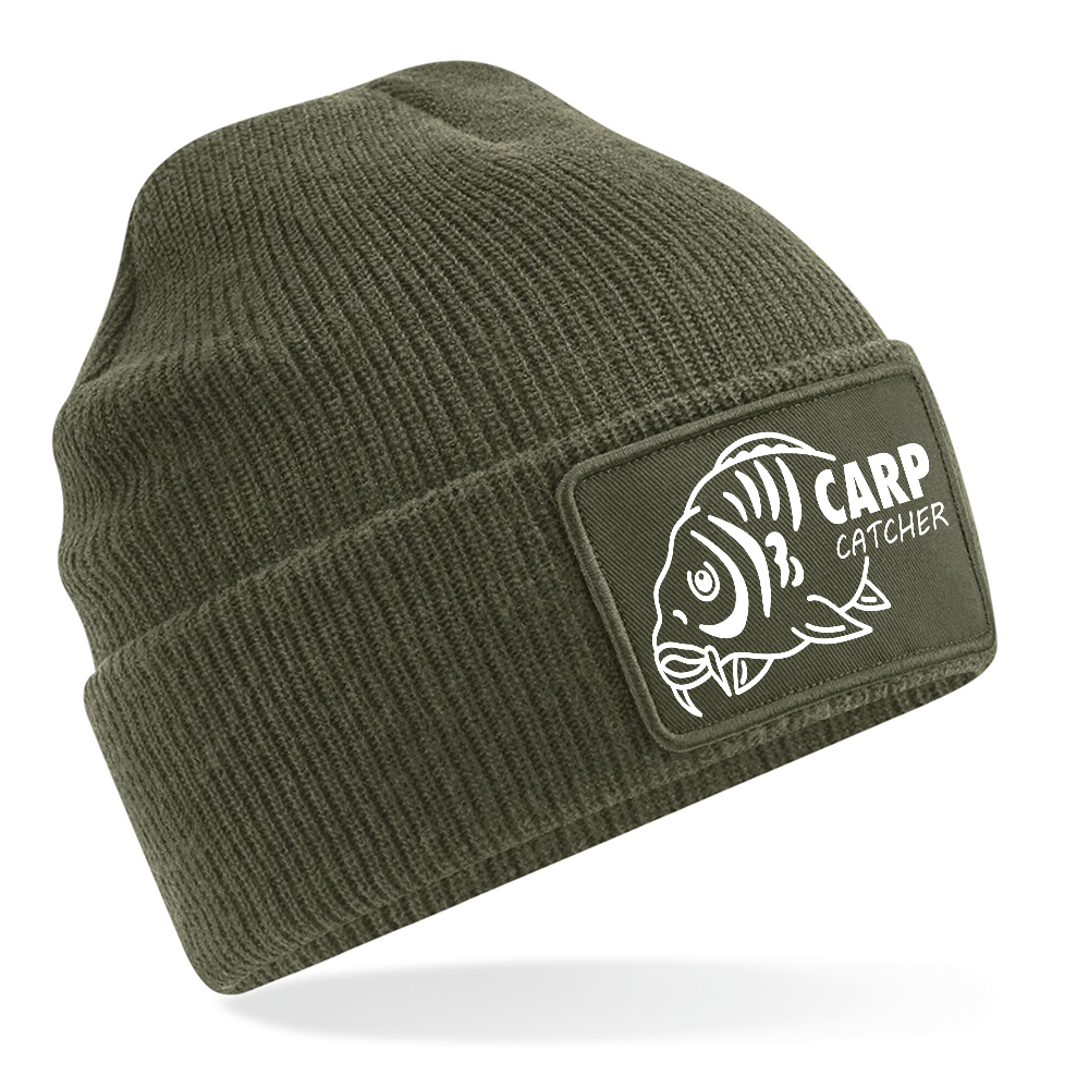 Fishing Beanie With Carp Catcher Logo