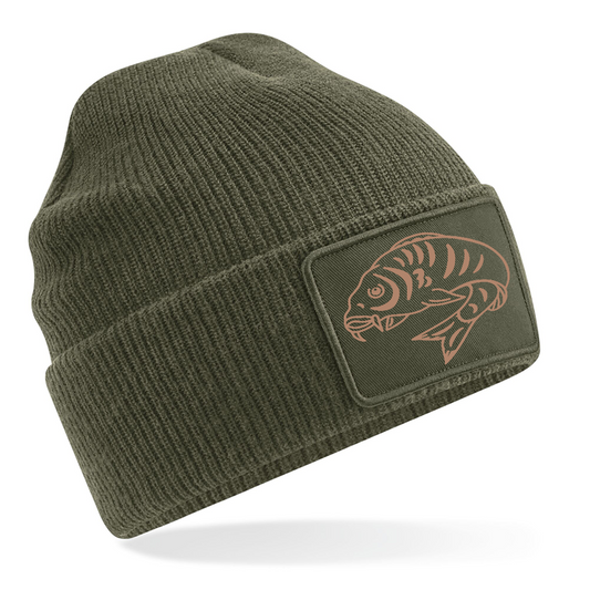 Curled Carp Fish Fishing Beanie
