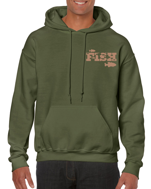 Fish Cameo Fishing Hoodie – Small Logo