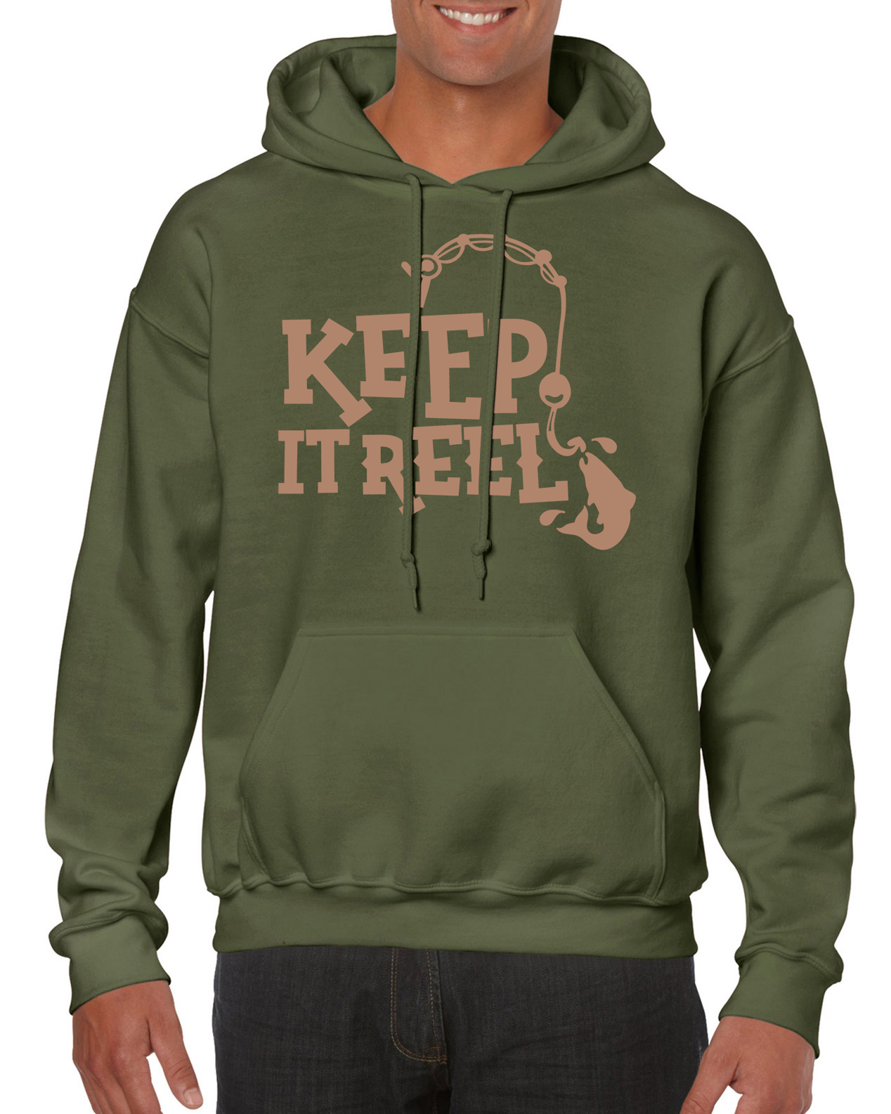 Fishing Hoodie With Keep It Reel Logo