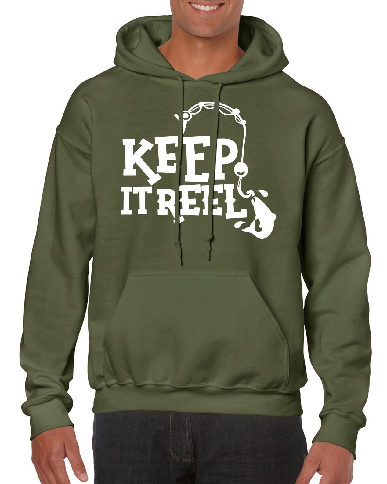 Fishing Hoodie With Keep It Reel Logo