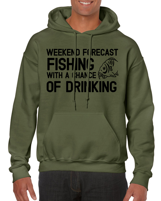 Fishing Hoodie With Fishing Forecast