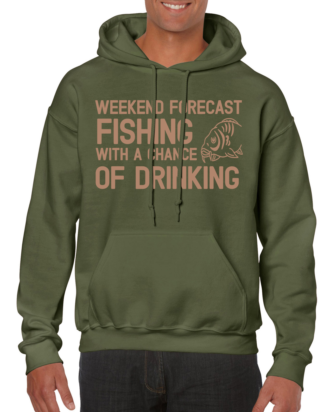 Fishing Hoodie With Fishing Forecast