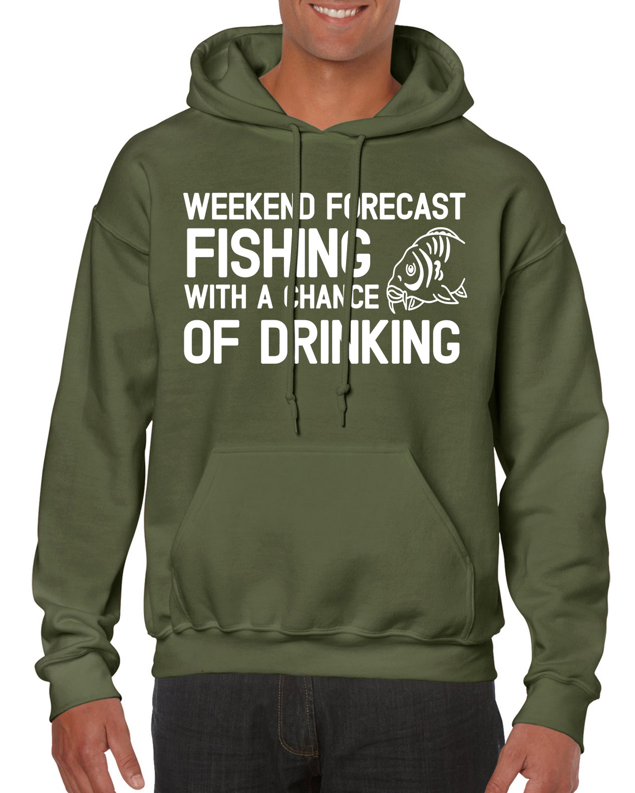 Fishing Hoodie With Fishing Forecast