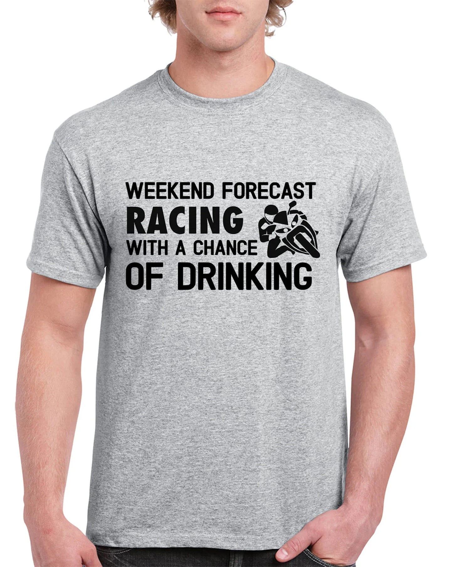 Motorcycle T Shirt With Weekend Forecast