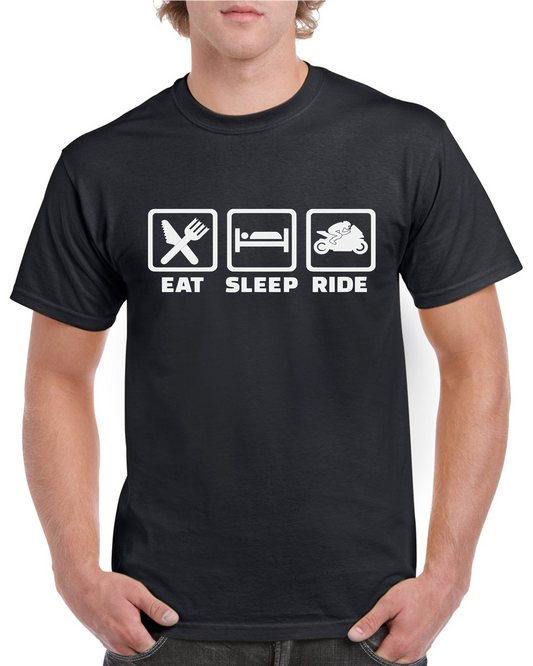 Eat Sleep Ride Motorcycle T-Shirt