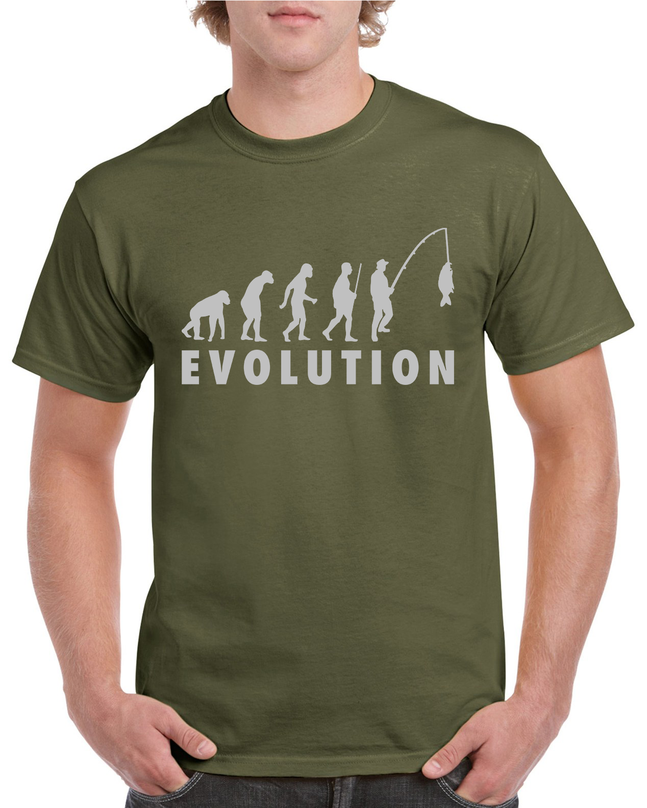 Fishing T Shirt Fishing Evolution With Text