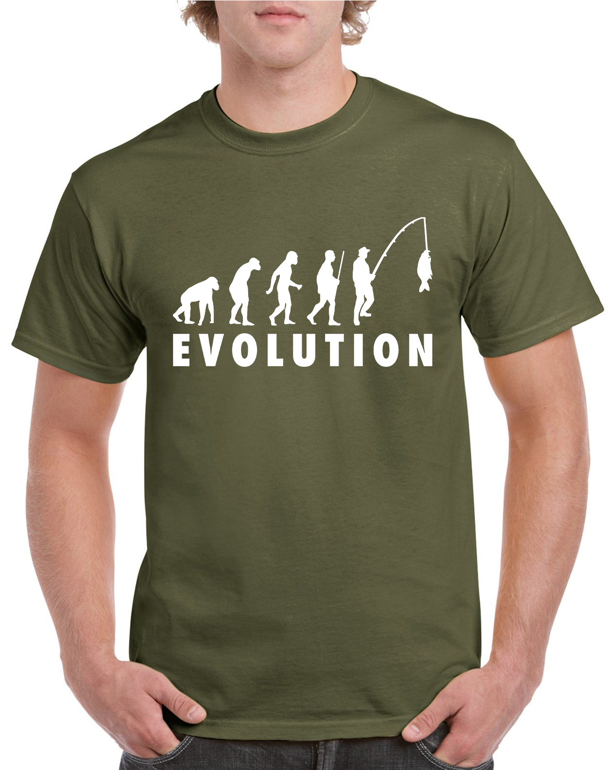 Fishing T Shirt Fishing Evolution With Text