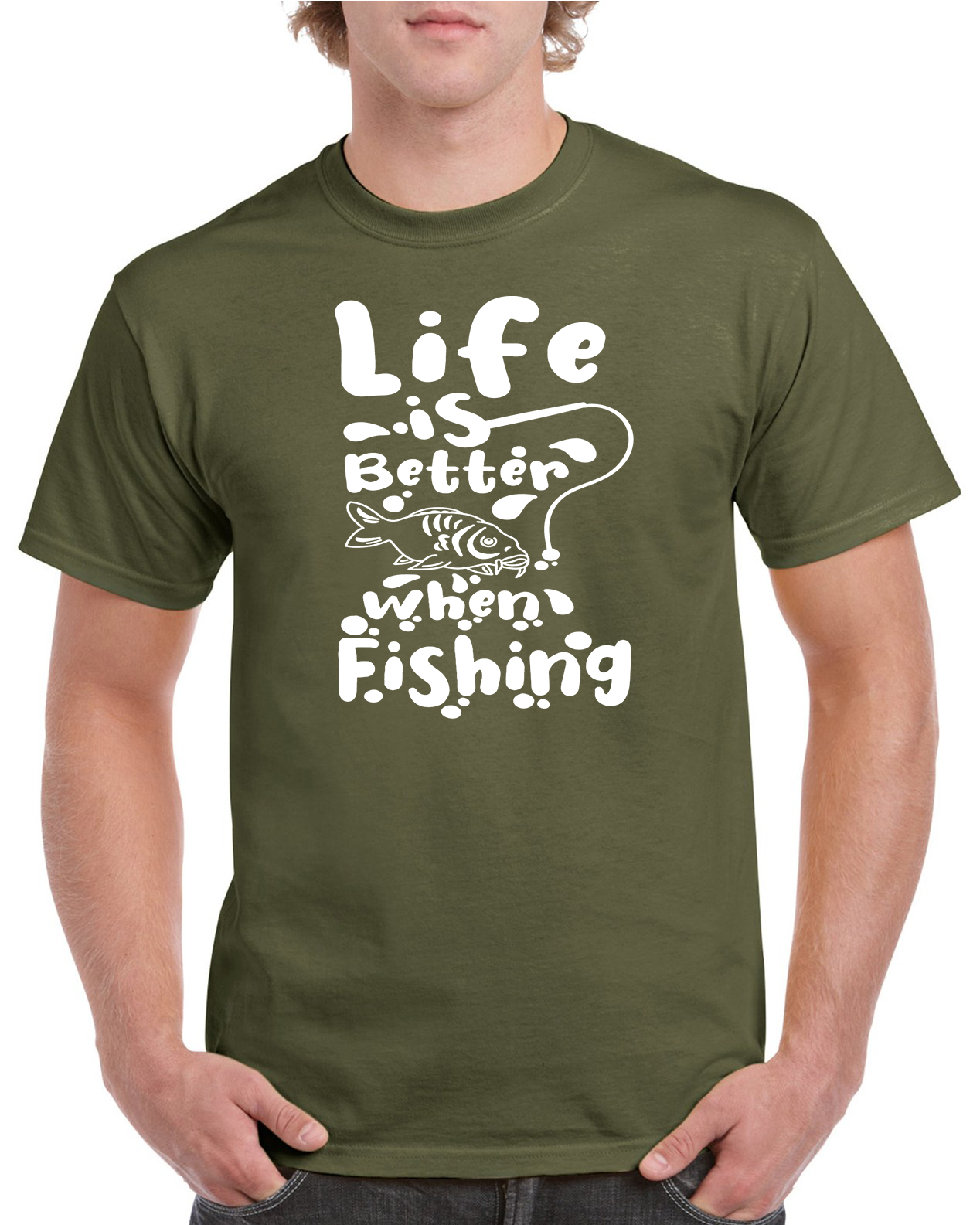 Fishing T Shirt With Life Is Better When Fishing